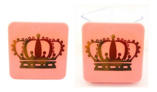 Imagem 1 de 1 de 10 Caixas Acrílica 5x5 Gravura Coroa Mimos Príncipe Princesa