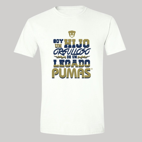 Playera Deportiva Hombre Pumas Unam Hijo Orgulloso Legado