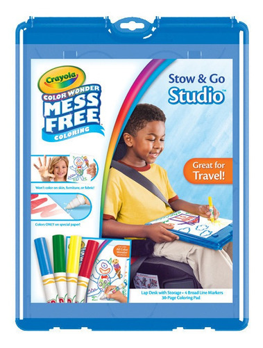 Imagen 1 de 3 de 4 Marcadores Color Wonder Crayola Stow & Go + Hojas