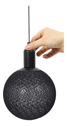 Lámpara Colgante Decorativa Negra 20 Cm La104