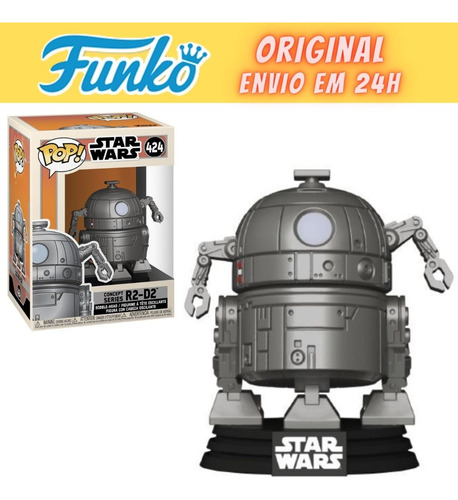 Boneco Funko Pop Star Wars Concept Series R2-d2 - 424