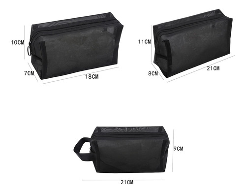 3 Piezas Bolsas De Almacenamiento De Artículos De Tocador
