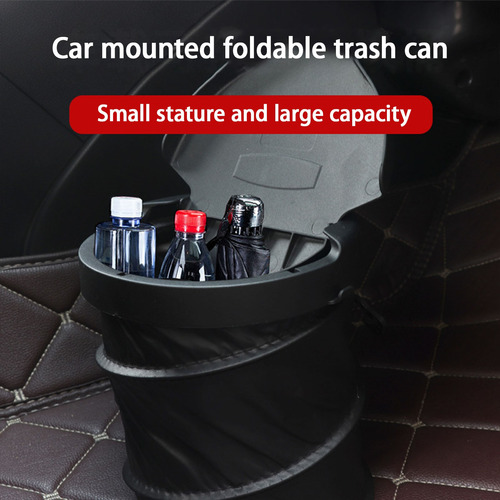 Papelera Plegable Para Coche, Colgada, Original, Función Con
