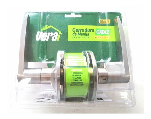 Cerradura Cilindrica Para Alcoba Con Manija Metalica Cadiz