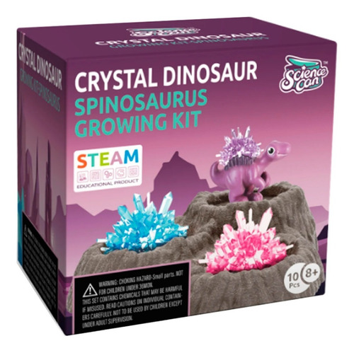 Imagen 6 de 8 de Juego Ciencias Experimento - Cultivo Cristales Dinosaurio