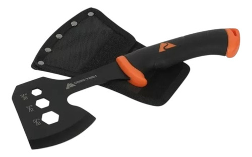 Kit 7 Piezas Ozark Hacha Cuchillo Lámpara Sierra Naranja