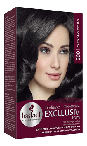 Kit 2 Tonalizante 300 Castanho Escuro Haskell