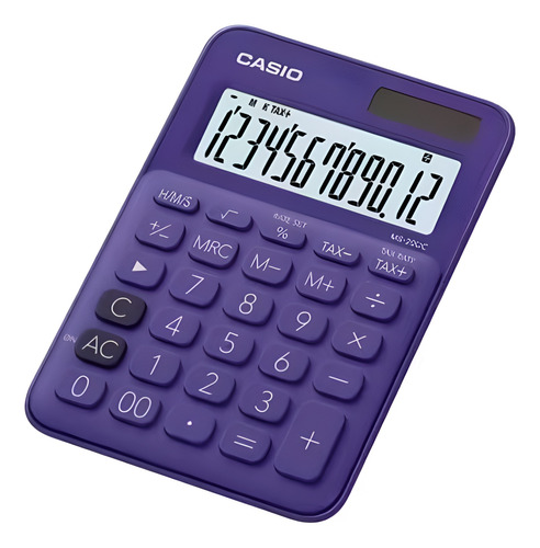 Calculadora Just Desk Casio Ms20ucpl Morada 12 Digitos 