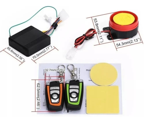 Alarma Moto Universal 12 V Control De Proximidad Anticorte
