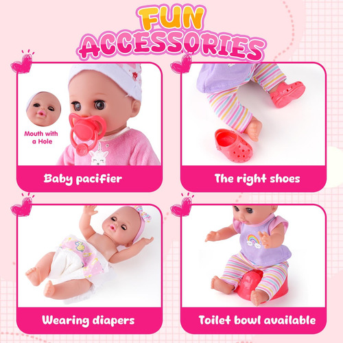 Conjunto De Bonecas Auntyfey Com Acessórios Para Meninas De