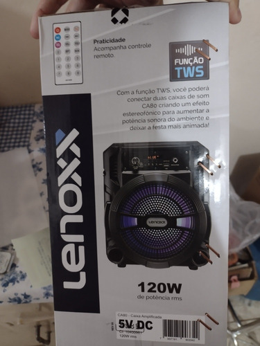 Caixa Amplificada Lenoxx Ca 80 Multiuso Bluetooth Potência 1
