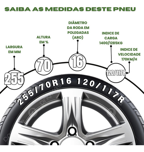 Kit Com 2 Pneus 255/70r16 Xbri Brutus 10pr 120/117r