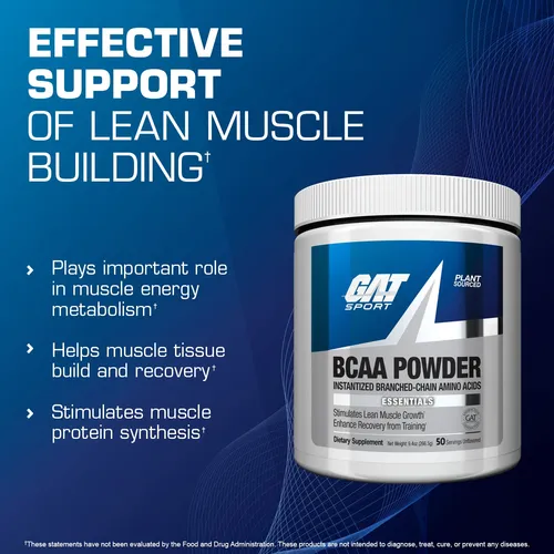 Suplemento Gat Sport Bcaa Powder 266.5 Nutricional Sin Sabor
