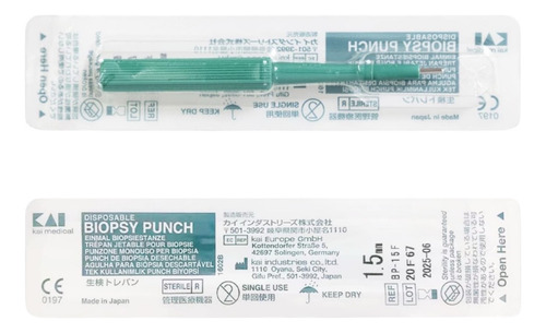 Punch 4mm Kai Para Biopsia E Microdermal Piercings Cor Aço
