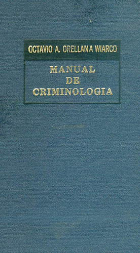 Livro - Manual De Criminología