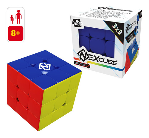 Cubo De Velocidad Goliath Nexcube 3x3 Multicolor Sin Calcoma