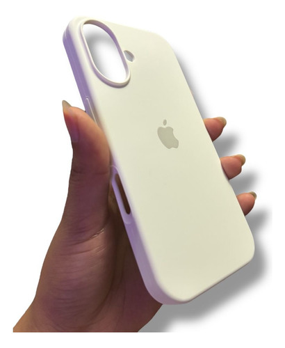 Funda Case De Silicón Para Iphone 16/ 16 Pro/ 16 Pro Max Blanco Iphone 16