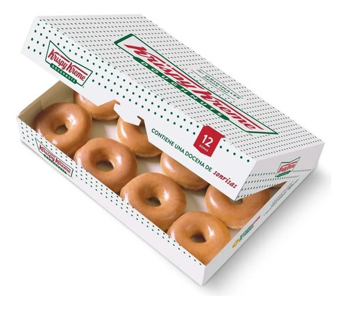 Donas Krispy Kreme (docena) 12 Piezas Glaseado Tradicional