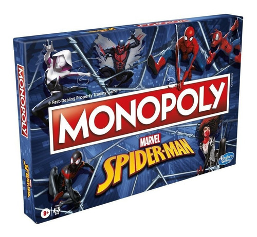 Monopoly Spiderman Marvel Heroes Juego De Mesa Familiar Ed