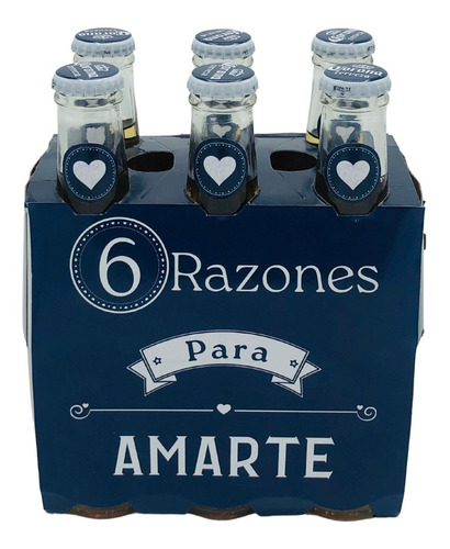 6 Razones Para Amarte Regalo Aniversario San Valentín 330ml