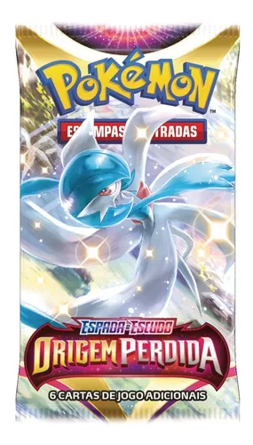 Kit de Cartas Pokemon Blister Triplo Origem Perdida 3 Pacotes + 1 Carta  Croagunk - Azul