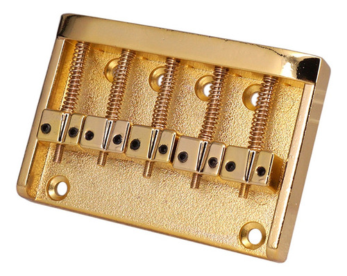 Bass Bridge Saddle Para Bajo De 5 Cuerdas - Dorado