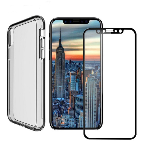 Capa iPhone X 10 Hibrido + Pelicula De Vidro Full Cover