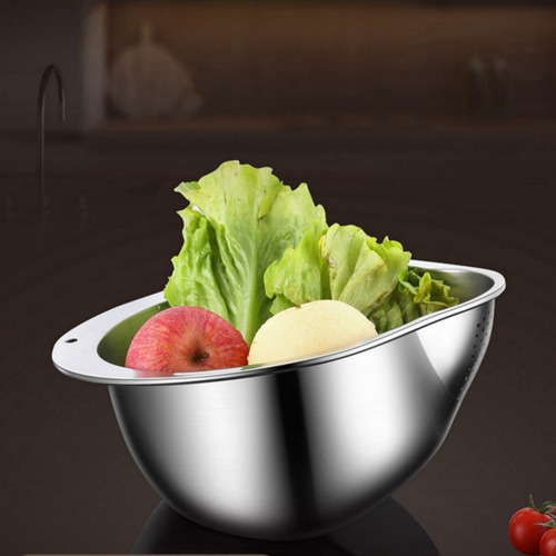 Wu- Colador Cocina 3 En 1, Escurridor Acero Inoxidable Apt
