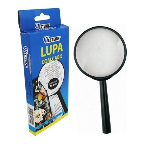 Mini Lupa De Mão 100mm Para Leitura  Western - Lp-100