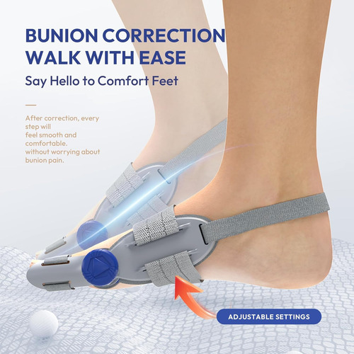 Corrector De Juanetes Ajustable Con Almohadilla De Silicona