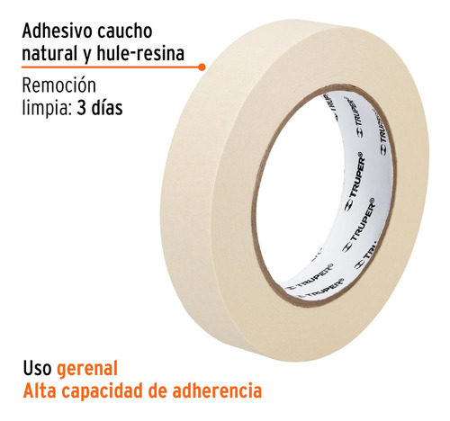 Cinta Masking Tape 1' Truper 12591