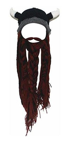 Sombreros - Kafeimali Men's Original Barbarian Knit Beard Ha