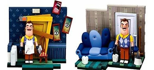 Figura Y Set De Juego - Set Hello Neighbor Small Constructio