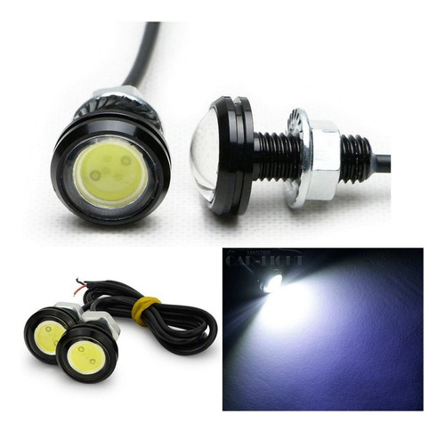 Luces Led Ojo De Aguila. Hid 9w 23mm Varios Colores (par)