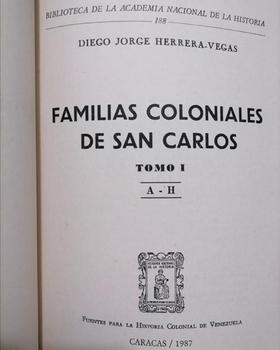 Familias Coloniales De San Carlos 