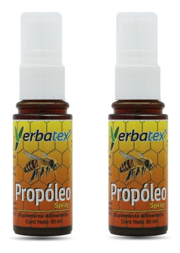 Kit 2 Piezas De Propóleo Líquido En Spray 30 Ml Yerbatex