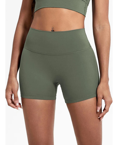 Shorts Deportivos Mujer Licra Corte Alto Ajuste Perfecto Gym