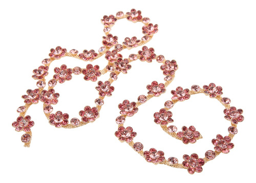 Cadena De Flores Con Apliques De Diamantes De Imitación De 1