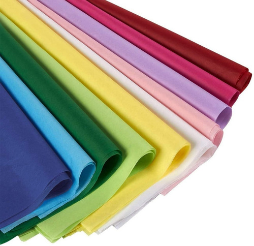 Imagen 1 de 6 de Papel De Seda Colores 50 Hojas 50x70cm Resma 1era Calidad