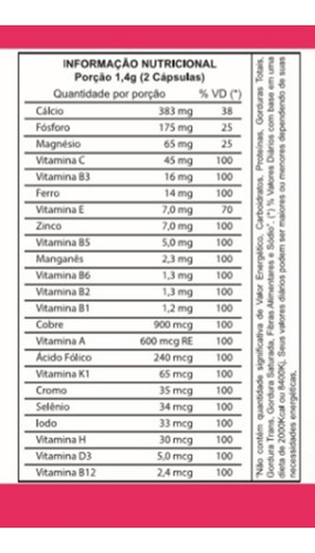 Complexo Vitamínico Ilumini Hair Cabelo Pele Unha Anjore 60c