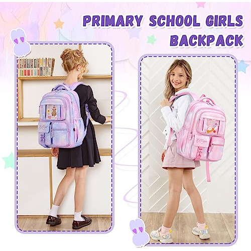 Mochila Escolar Kawaii Color Purpura