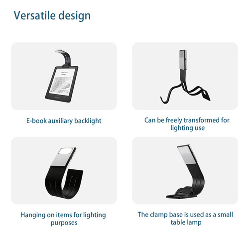Lámpara De Mesa, Marcador, Libro, Luz Con Clip, Luces De Lec
