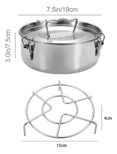 Flan Pan Portátil De Acero Inoxidable For Flan Maker Para