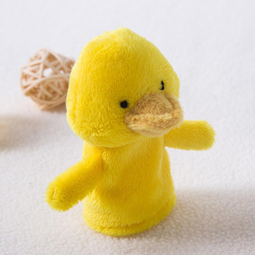 Fantoches De Dedo De Animais Dos Desenhos Pato Amarelo