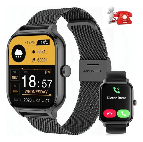 Reloj Inteligente Smart Watch Mujer Hombre Bluetooth Call