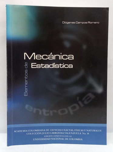 Libro Elementos De Mecanica Estadistica