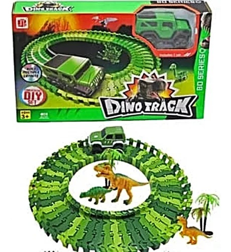 Pista Dino Res Juguete Dinosaurio Carro Magic Track Auto