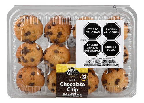 Panque First Street Chispas Chocolate 298g