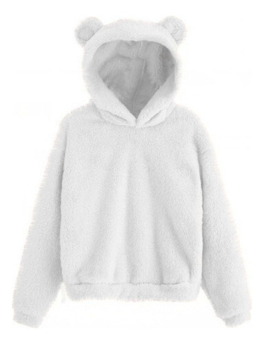 Sudadera Con Capucha De Felpa Para Oreja De Conejo