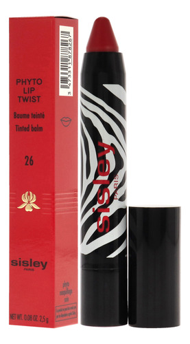 Lápiz Labial Sisley Phyto Lip Twist 26 True Red Para Mujer,
